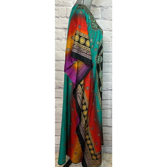 Stunning, Vibrant Sante Classics Rainbow Bollywood Miu Miu/Kaftan/House Dress - Picture 2 of 5